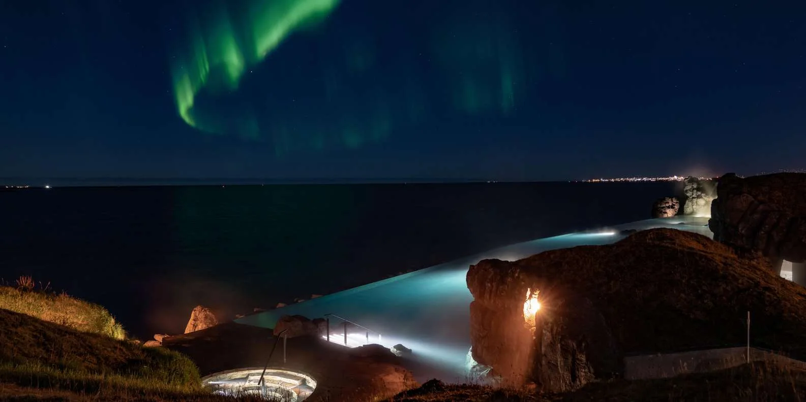 Sunset at Sky Lagoon